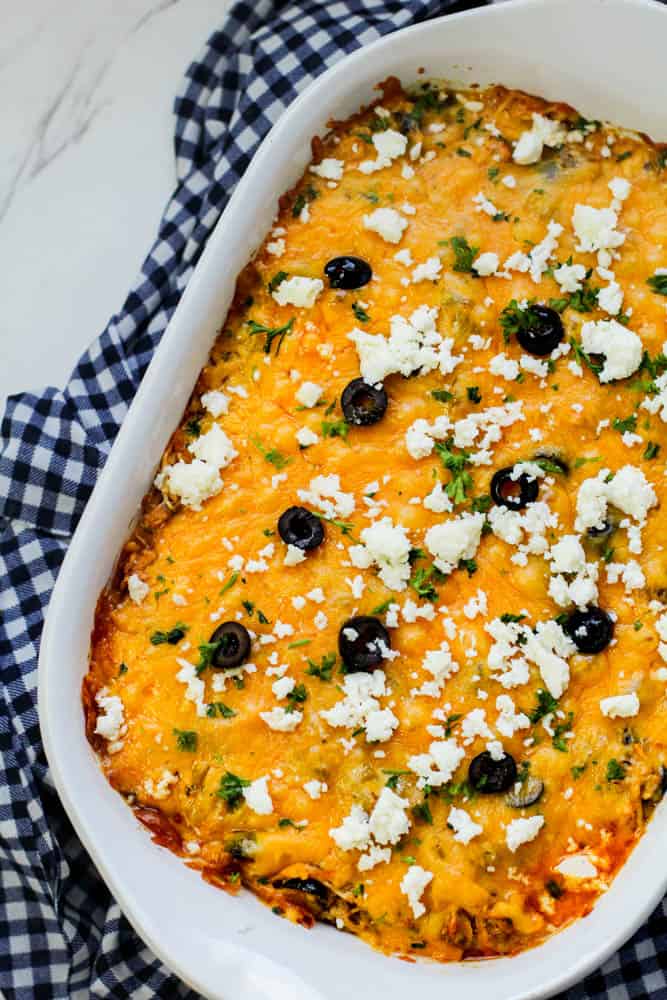 Low Carb Chicken Enchilada Casserole Recipe