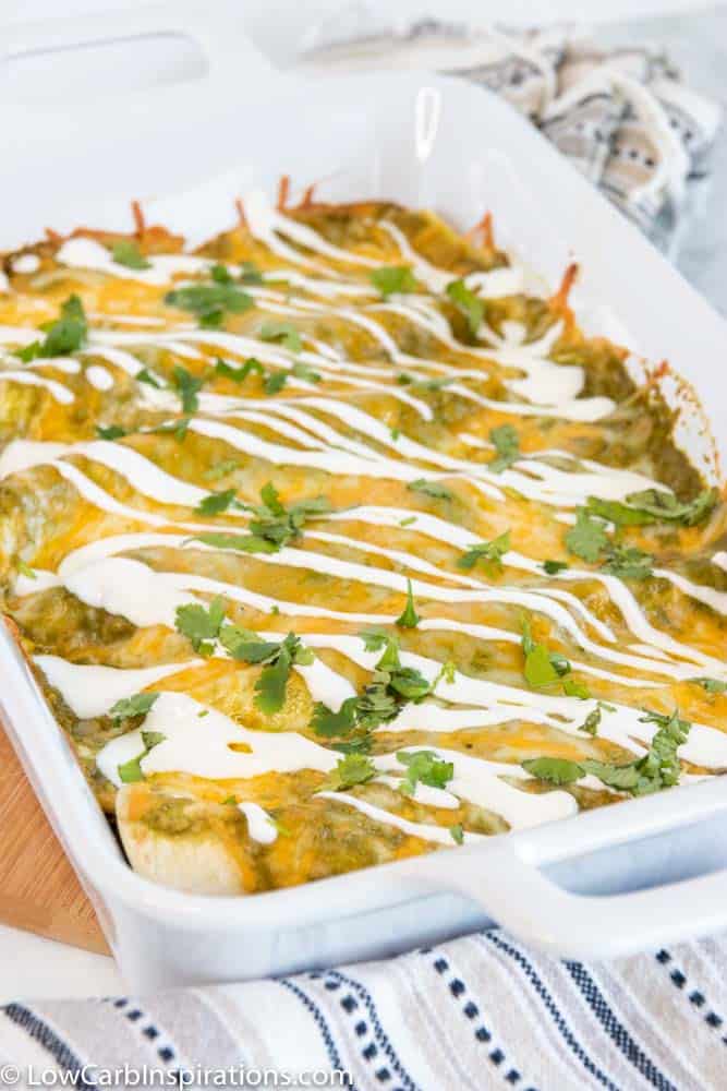 Easy Poblano Chicken Enchiladas Recipe