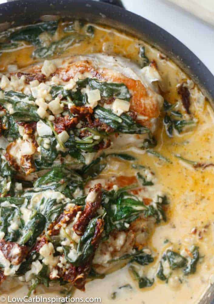 Keto Creamy Garlic Tuscan Chicken Recipe