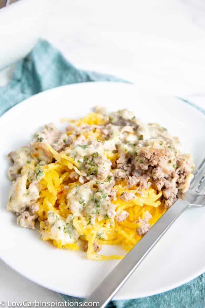 Keto Spaghetti Squash Casserole Recipe