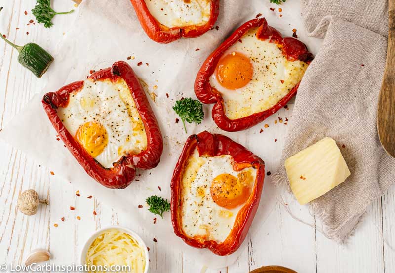 Bell Pepper Egg Boats Recipe